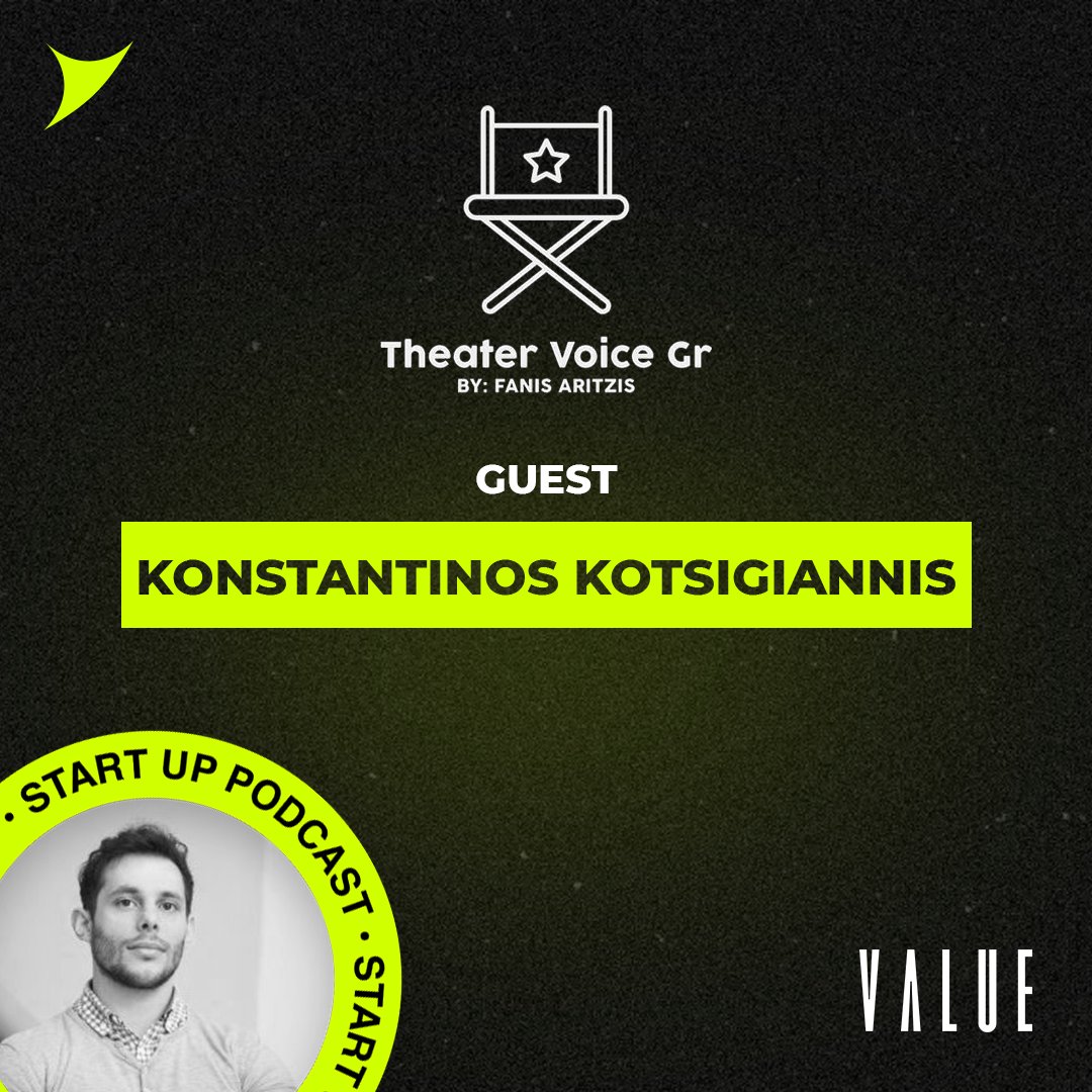 ValueMH's tweet photo. 🎙️Konstantinos Kotsigiannis was a guest on the Theater_voice_gr podcast! He shared his story about following his dreams and building a start-up company. 

Listen to the interview here!👉 https://t.co/0d6VFrYDxj https://t.co/tnp3sXdhu7