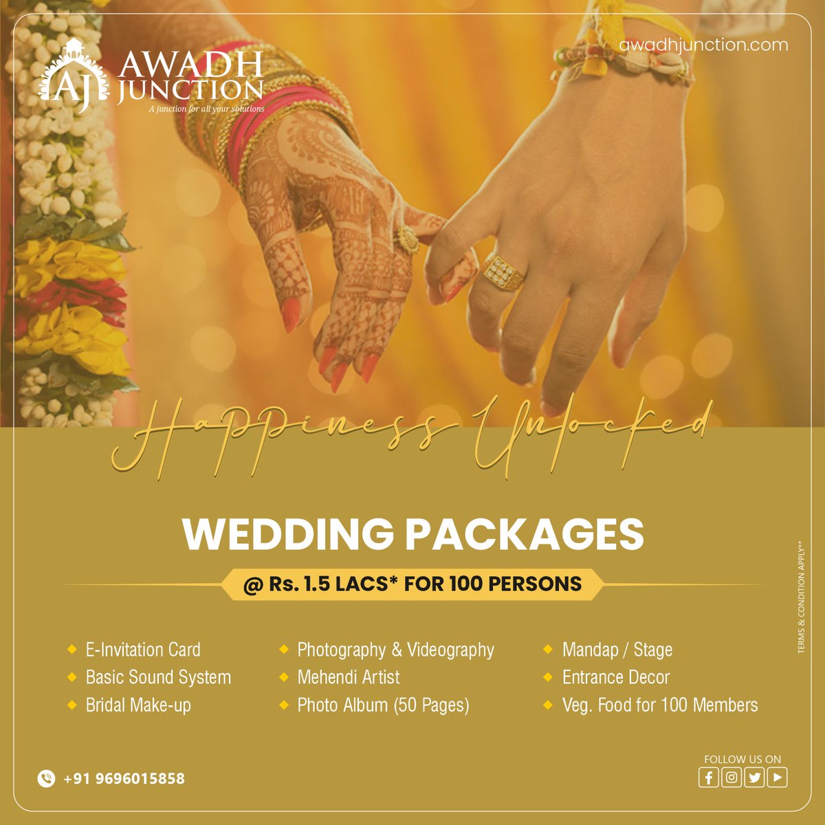 Make your special day more special! 💖🎉

.
.
Book now @theawadhjunction 
Call now- 9696015858
.
.

#theawadhjunction #events #eventcompany #lucknowevents #weddingplanner #decor #weddingdecor #eventphotographers #eventphotoshoot #eventsetup #booknow