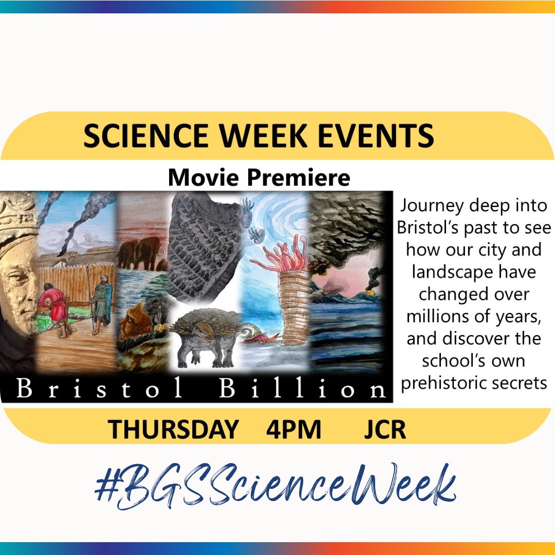 BristolGrammarSchool (@BGSBristol) on Twitter photo 2023-03-06 14:59:14 It's #ScienceWeek in the Senior School this week, with a whole programme of science-themed activities. Today's STEAM Café & Thursday's film premiere are open to parents and guardians – just come along to main Reception for 4pm if you'd like to attend.
#BGSSTEM #BGSScienceWeek It's #ScienceWeek in the Senior School this week, with a whole programme of science-themed activities. Today's STEAM Café & Thursday's film premiere are open to parents and guardians – just come along to main Reception for 4pm if you'd like to attend.
#BGSSTEM #BGSScienceWeek