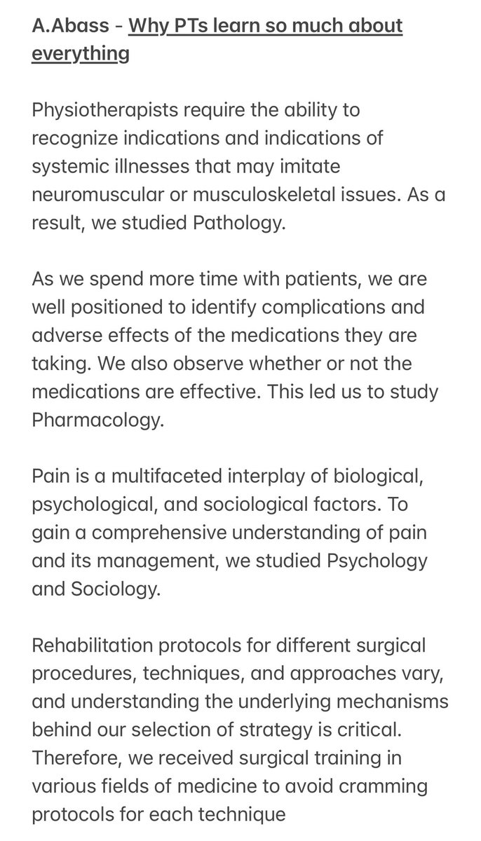 On today's edition of why PTs learn so much about everything

👇👇✨