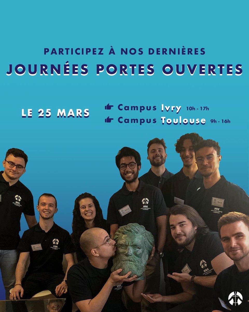 🔊 Vous envisagez des études dans le secteur de la santé et souhaitez découvrir la chiropraxie ? On vous attend à nos prochaines - et dernières - journées portes-ouvertes :

📅 samedi 25 mars 2023
📍 campus de l'IFEC-Toulouse et l'IFEC-Paris
➡️ bit.ly/3L0CeC5