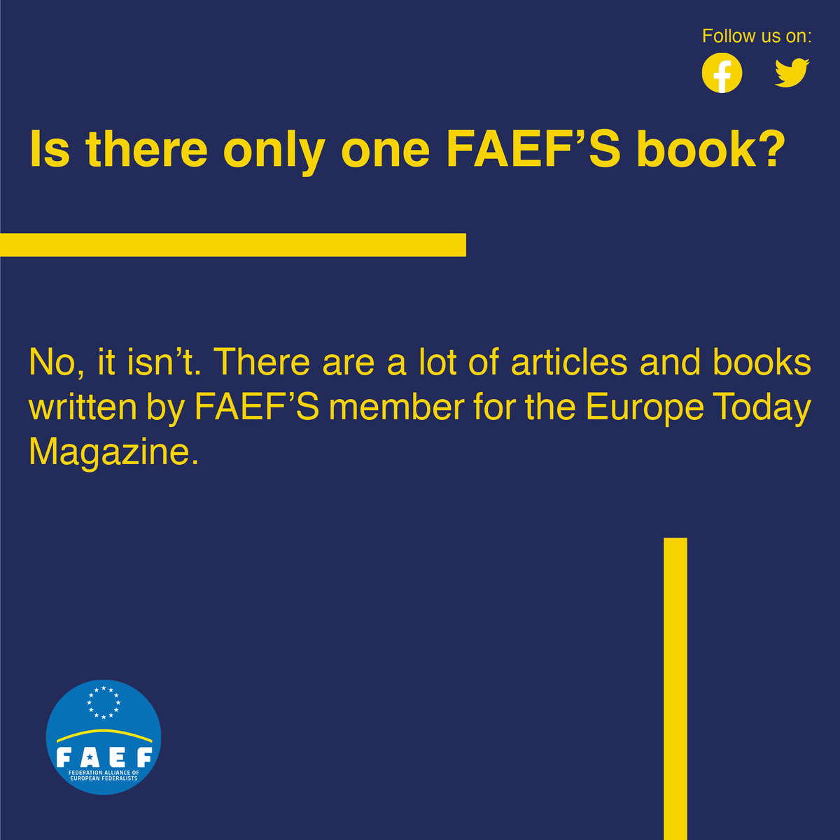 FaefOf's tweet photo. Is there only one FAEF's book?
Nope, a lot of Fae's member wrote articles and books.
▶️You can find out this and more on our new website https://t.co/fAr3xQcJ2R
#Faef #Federalism #EuropeanUnion https://t.co/LrNCLjQIc5