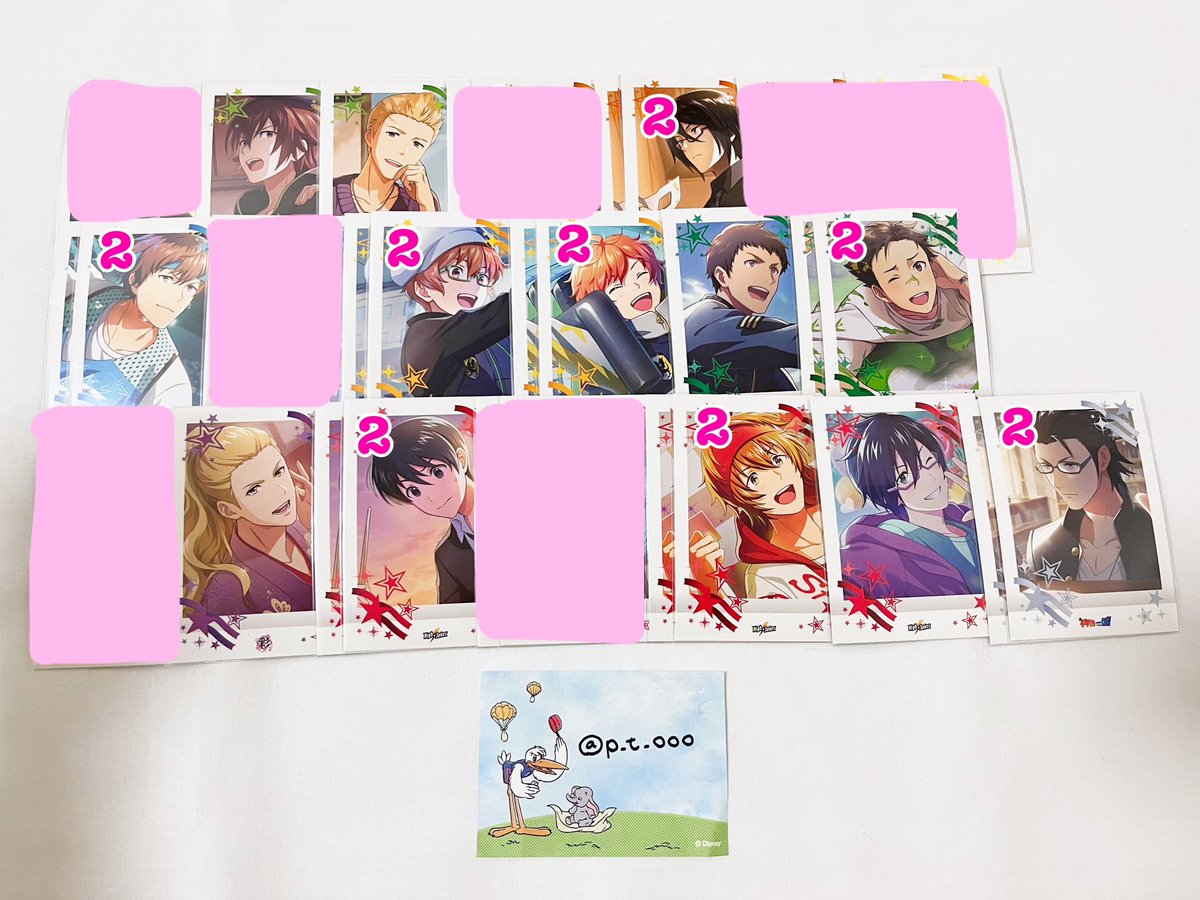 p_t_ooo's tweet image. 【交換】sideM ぱしゃこれ 第3弾 ノーマル N
譲▶︎冬馬/北斗/薫/恭二/享介/悠介/誠司/龍/翔真/旬/春名/四季/玄武/荘一郎/咲/巻緒/アスラン/涼/大吾/一希/クリス

求▶︎類/雨彦/隼人or3枚目スナマイ

他ツイに1弾/箔押し有
↓