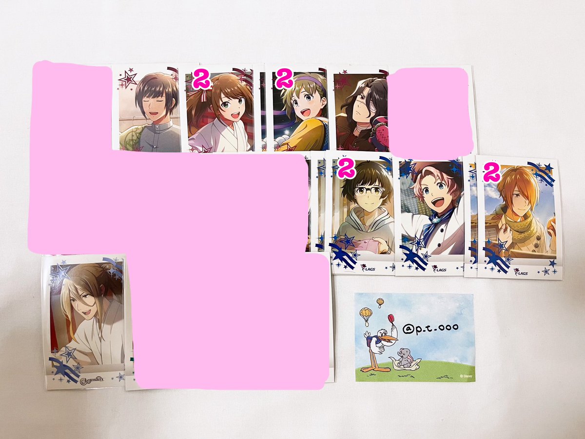 p_t_ooo's tweet image. 【交換】sideM ぱしゃこれ 第3弾 ノーマル N
譲▶︎冬馬/北斗/薫/恭二/享介/悠介/誠司/龍/翔真/旬/春名/四季/玄武/荘一郎/咲/巻緒/アスラン/涼/大吾/一希/クリス

求▶︎類/雨彦/隼人or3枚目スナマイ

他ツイに1弾/箔押し有
↓