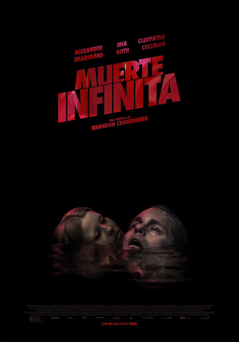 cineCANIBAL's tweet photo. ¿Cuántas veces estás dispuesto a morir?  #MuerteInfinita con Alexander Skarsgård y Mia Goth. 
30 de marzo, solo en cines. https://t.co/PT4HkIdkvQ