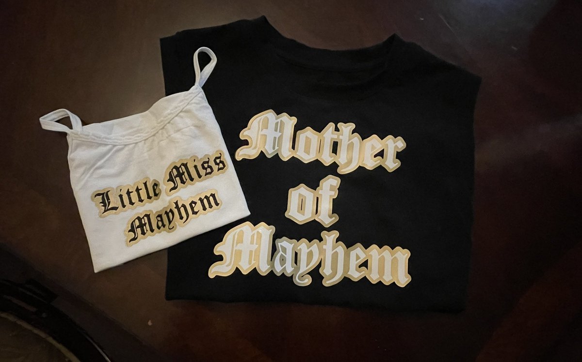 Obsessed with these matching shirts I made for me &amp; my little tornado 😝😍