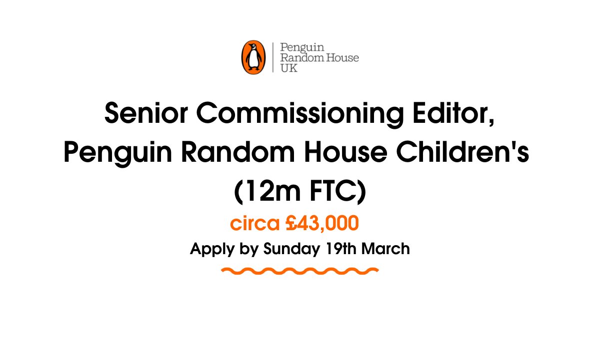 🐧📢Are you passionate about children’s publishing? Do you have creative thinking and an eye for detail? 

We have an opportunity to work across fiction from early chapter books through to young adult and crossover titles!

More info here: bit.ly/41SrVX0