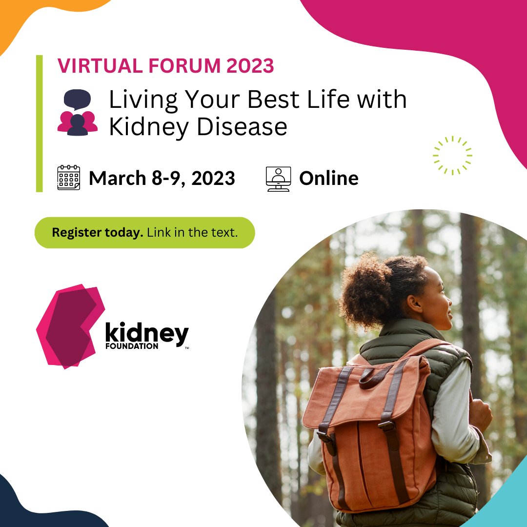 kidneycanada's tweet photo. Our #VirtualForum2023 is happening in two days. Our experts will be giving presentations on various topics like medications, traveling, mindfulness, current research, cooking on a renal diet, and much more! Register for free: https://t.co/nUKvX3VaXM https://t.co/coyIUQULxE