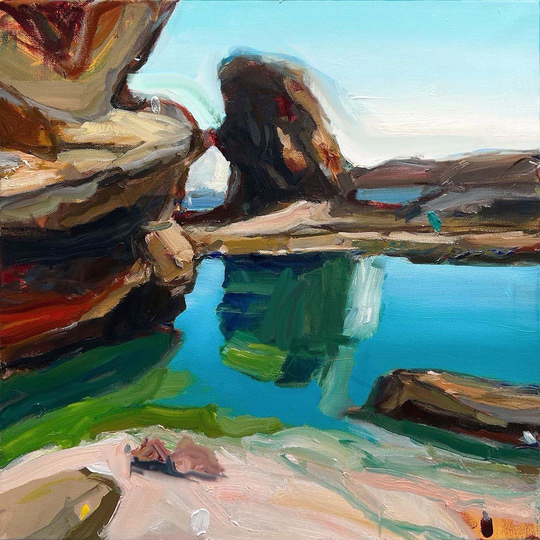 RClaremont's tweet photo. “Blairgowrie Rockpool”, 50X50cm, oil on canvas.

#paintingoftheday #artgallery #onlineart #designerart #artist https://t.co/HPCTZlLDkm