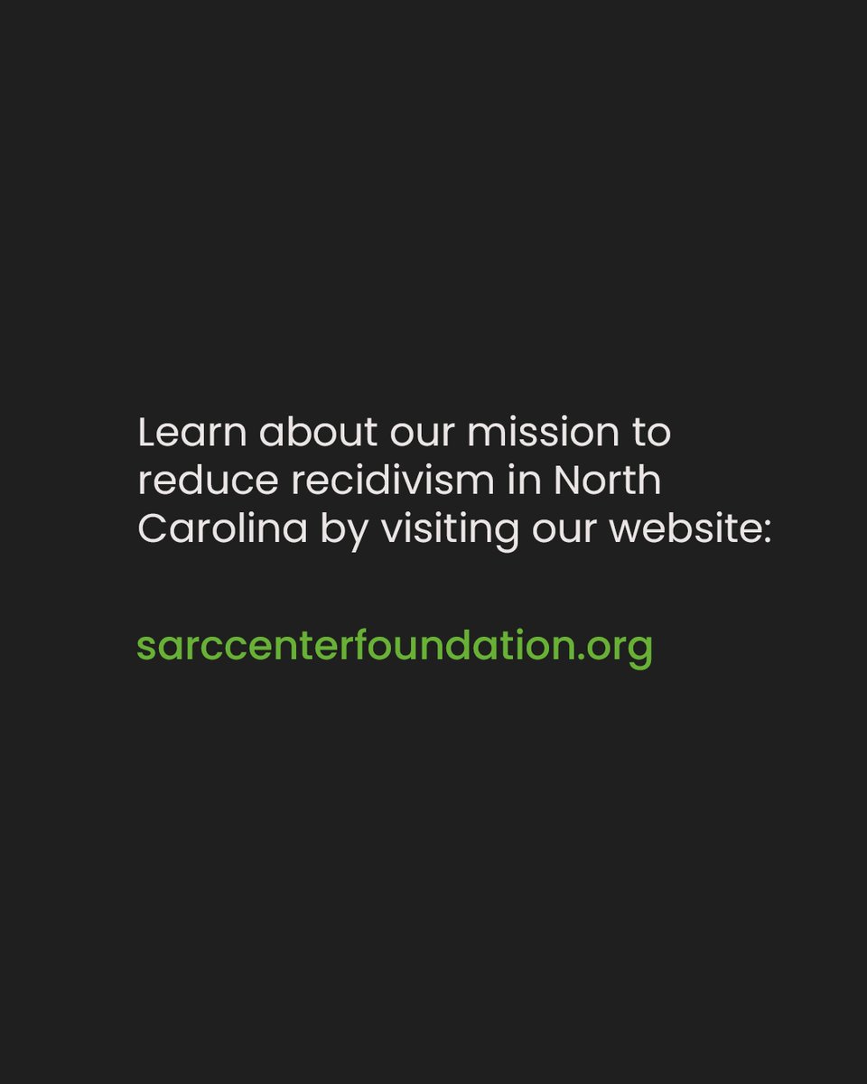 SarcFoundation's tweet photo. We exist to #reducerecidivism in our North Carolina communities by providing healthcare, housing assistance, legal services, &amp; more to formally incarcerated individuals.

Visit our website if you know someone who could benefit from our services: https://t.co/3rjUzlUOZS https://t.co/p2aXuplNDT