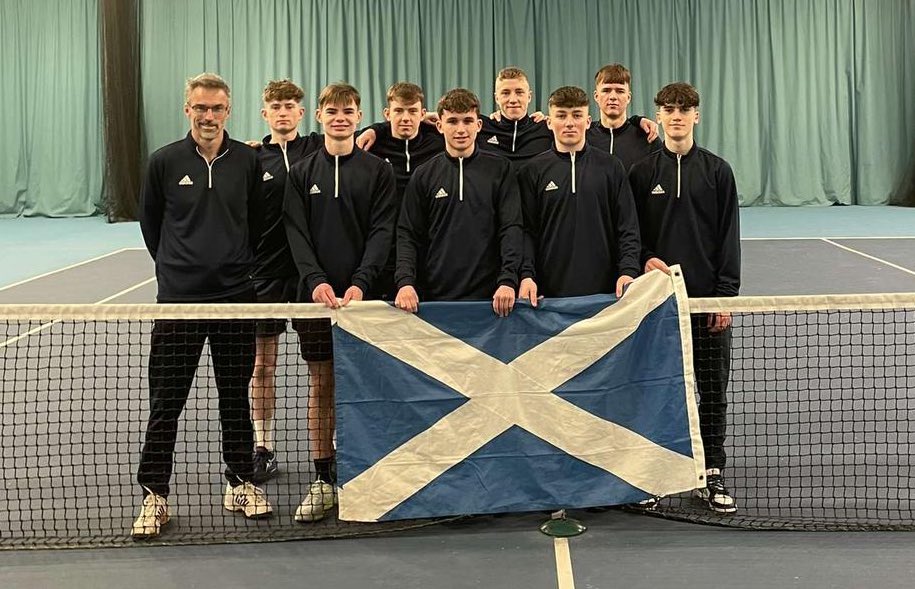 tennisscotland's tweet photo. RESULTS | County Cup 🏴󠁧󠁢󠁳󠁣󠁴󠁿🏆

Congratulations to the Under-18 North of Scotland boys who have been promoted to the First Division &amp; the West of Scotland Under-18 boys who secured promotion to Division 3b 👏 https://t.co/B6htoIlqUC