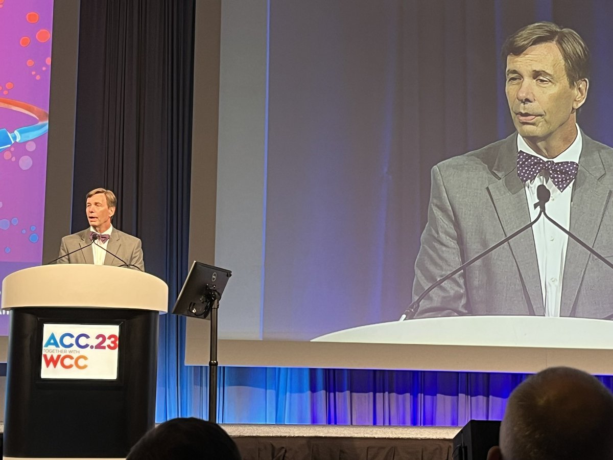 CardioBusiness's tweet photo. Up next: John Boehmer reported that the ZOLL HFMS wearable sensor, which estimates lung fluid measurements, was linked to a 38% relative risk reduction in HF readmissions and QOL improvements after a HF hospitalization #ACC23 #cardiology @ACCmediacenter https://t.co/Zfd5Bj6sno