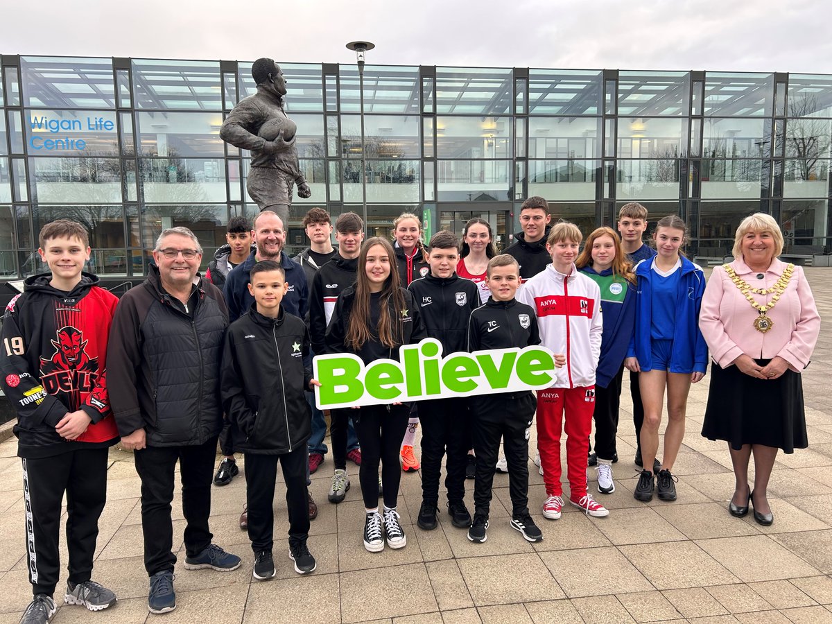 WiganCouncil's tweet photo. 💫 We’re proud to be supporting the next generation of sporting talent through the Believe Talent Fund.

15 more rising stars from across the borough have been awarded grants of up to £500 to help with travel, accommodation, training and equipment.

👉 https://t.co/kq7nsxoszj https://t.co/CzwN72cBqI