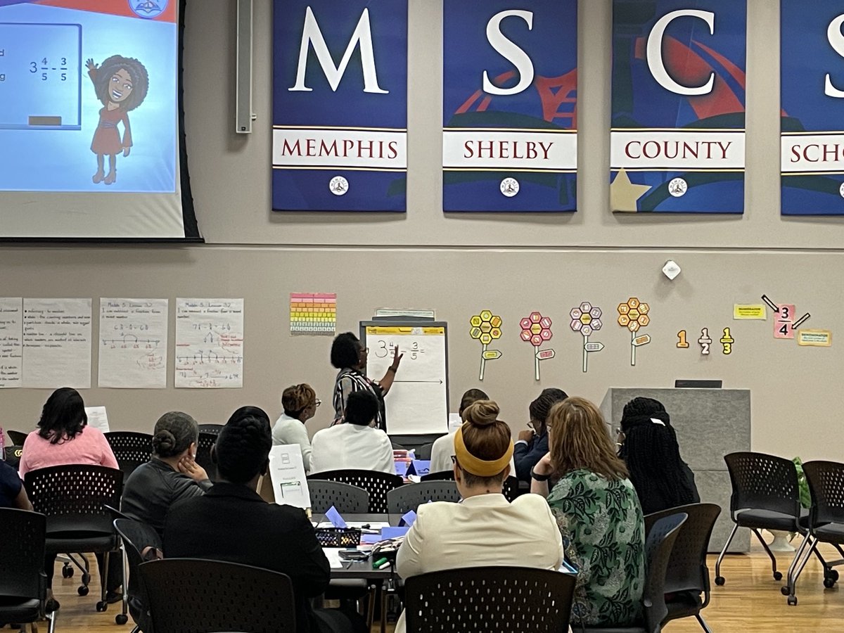 vuoso_emily's tweet photo. March LDW is underway with our assistant principals diving into an elementary model math lesson using the Gradual Release of Responsibility. ⁦@MSCSK12⁩ ⁦@PLSLearn⁩ https://t.co/PZ24yHL0Mu