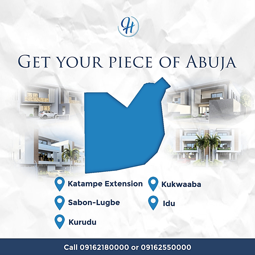 Location location location!
Get your dream home in any of these prime locations.
Call Hytech, on 091625550000 or 09162180000.
Visit hytechglobalhomes.com

#AbujaCommunity #Abuja #AbujaTwitterCommunity #AbujaRealEstate