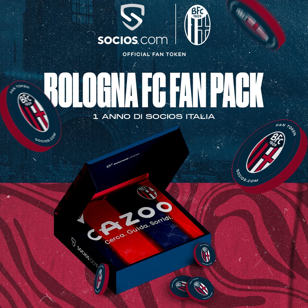 SociosItalia's tweet image. 🏆 GIVEAWAY #Roadto30k 🏆

Vinci il Fan Pack del @Bolognafc1909: Maglia, 2 biglietti &amp;amp; 5 Fan Token ♥️💙

✅ Segui @SociosItalia
✅ Retweet

L'estrazione del/la vincitore/vincitrice avverrà dopo il 31 marzo.