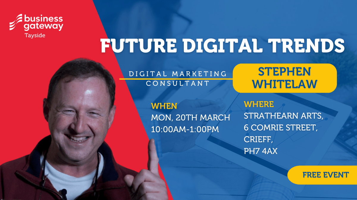 BGTayside's tweet photo. Would you like to learn tricks on how to save time and money? 

Get ahead of the game and look at future #digital trends with @toowist! Join us in #Perth and learn about the technologies that will affect your business in the next five years.

Book now https://t.co/urXbGLAcoC https://t.co/ynYPJpr0I4