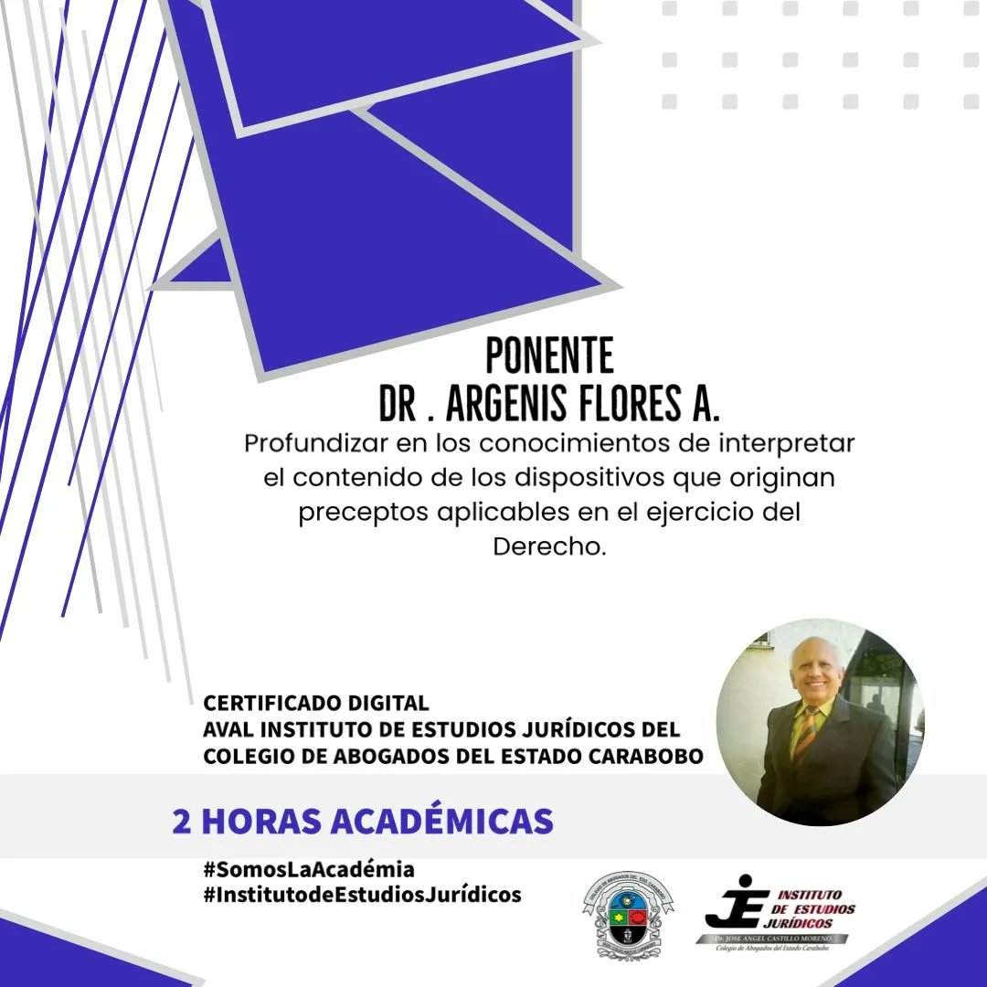IEJCarabobo's tweet photo. Dirigido a Profesionales y Estudiantes 

#SomosLaAcademia 
#InstitutodeEstudiosJurídicos 
#NosVemosenelColegio https://t.co/6Se87QMZEh