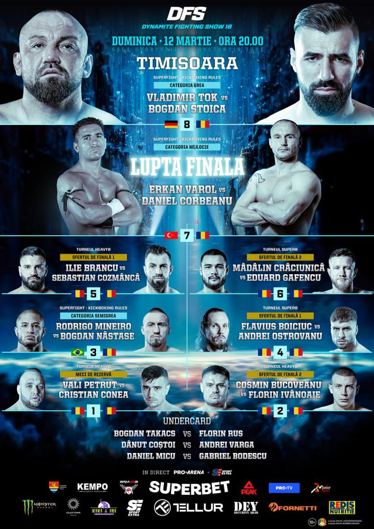 kickboxing_ro's tweet photo. Former #DFS #SUPERKOMBAT #ENFUSION #KOK #COLOSSEUM #ISKA #WAKO #WKN #WKU champions highlight an insane Dynamite Fighting Show 18 fight card this Sunday! 😤
From the top to the bottom this card is intense!
Free on #PROARENA | #SPORTEXTRA PPV | Mar. 12
🔓 https://t.co/ajWiTmCsNI https://t.co/8Uw0zlBVqA