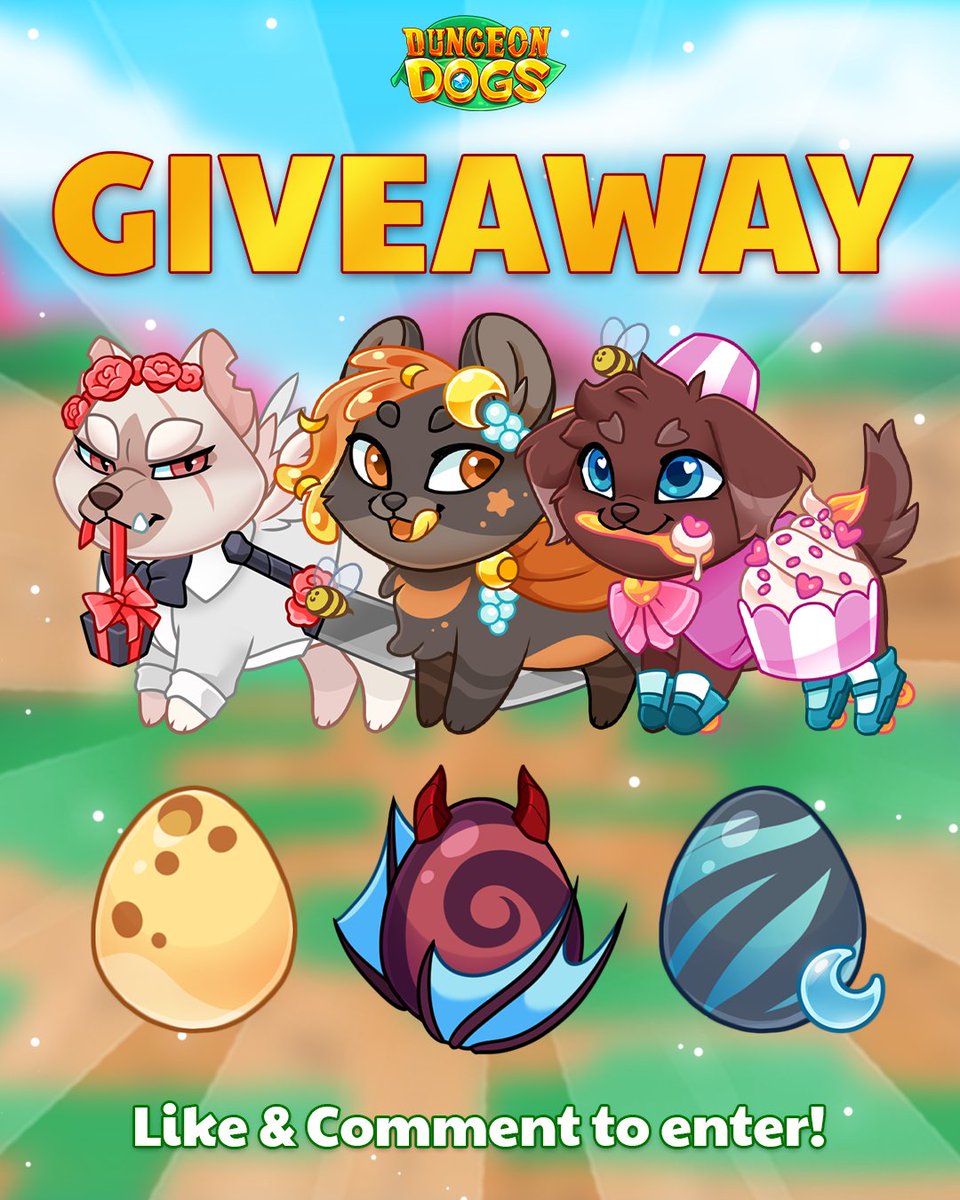Dungeon_Dogs's tweet photo. 📣 GIVEAWAY!

Only 1 week left of the Valentine's event 😱💘 Is there a new dog you have not had time to collect yet? No worries, we got you! 🥰 #DungeonDogs

👉 Like and retweet to join the giveaway!

🏆 Winners will be announced on this post on Monday the 13th of March https://t.co/B0qrnRKHMB
