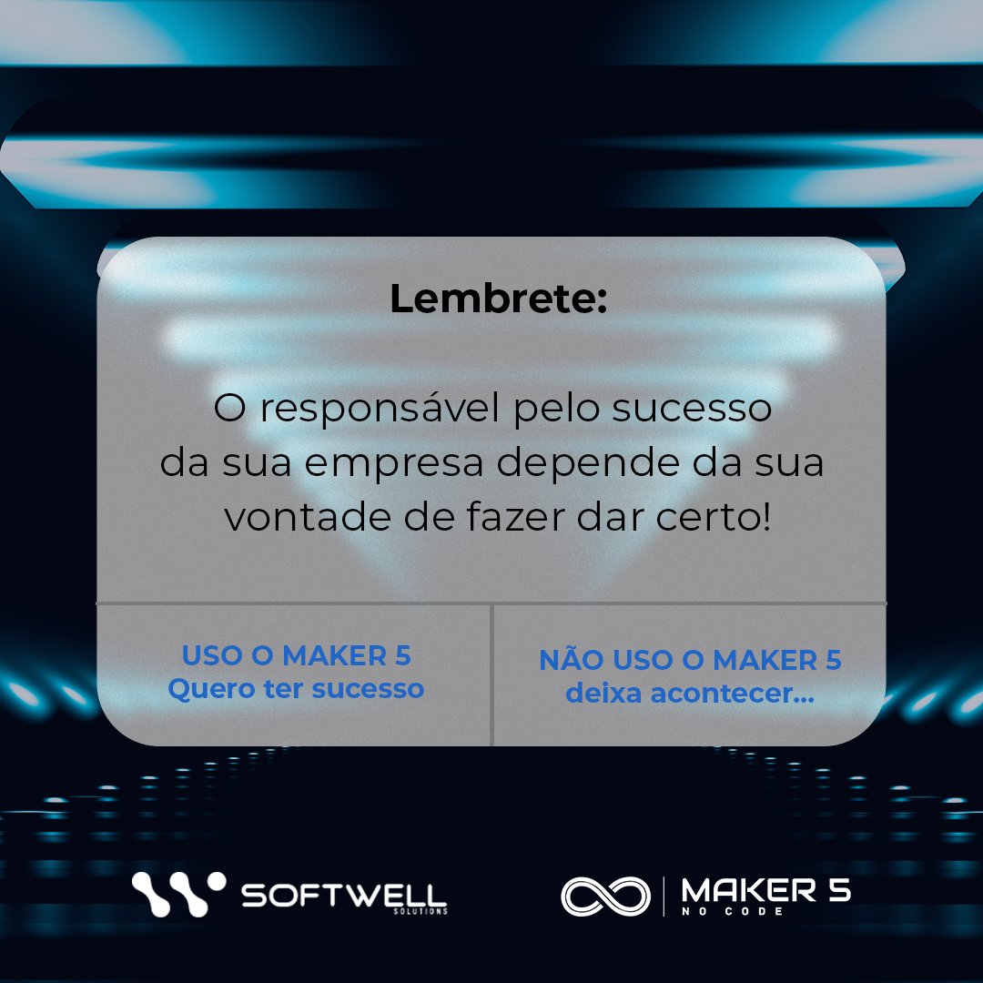 softwellmaker's tweet photo. Com o Maker 5 você desenvolve seus projetos de acordo com a sua metodologia e necessidade!

#nocode #softwell #maker5 #tecnologia #transformacaodigital #flexibilidade #business #negocios https://t.co/J4PuZN8tLP