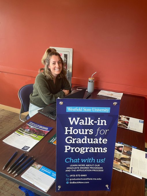 WSUCGCE's tweet photo. We are hosting walk-in hours for our graduate programs from 11:00-1:00 p.m. today! Stop by and see us to chat about your program interest and application process in Scanlon Hall second floor lobby. https://t.co/VaOAyv4dUl