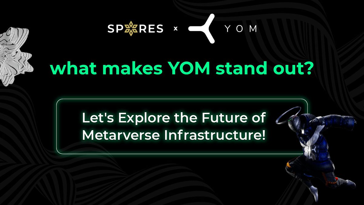 🚀#IDO of @YOMetaverse, a #P2P #metaverse infrastructure on #SporesLaunchpad

✅  Part of the EU Union/EIC Accelerator
✅  Massive interest of XR/metaverse agencies
✅  $18m+ worth of interest in $YOM ($LPOOL)
✅  Q1 2023 launch
✅  Exchange + Launchpads ready to sign

Join Now👇