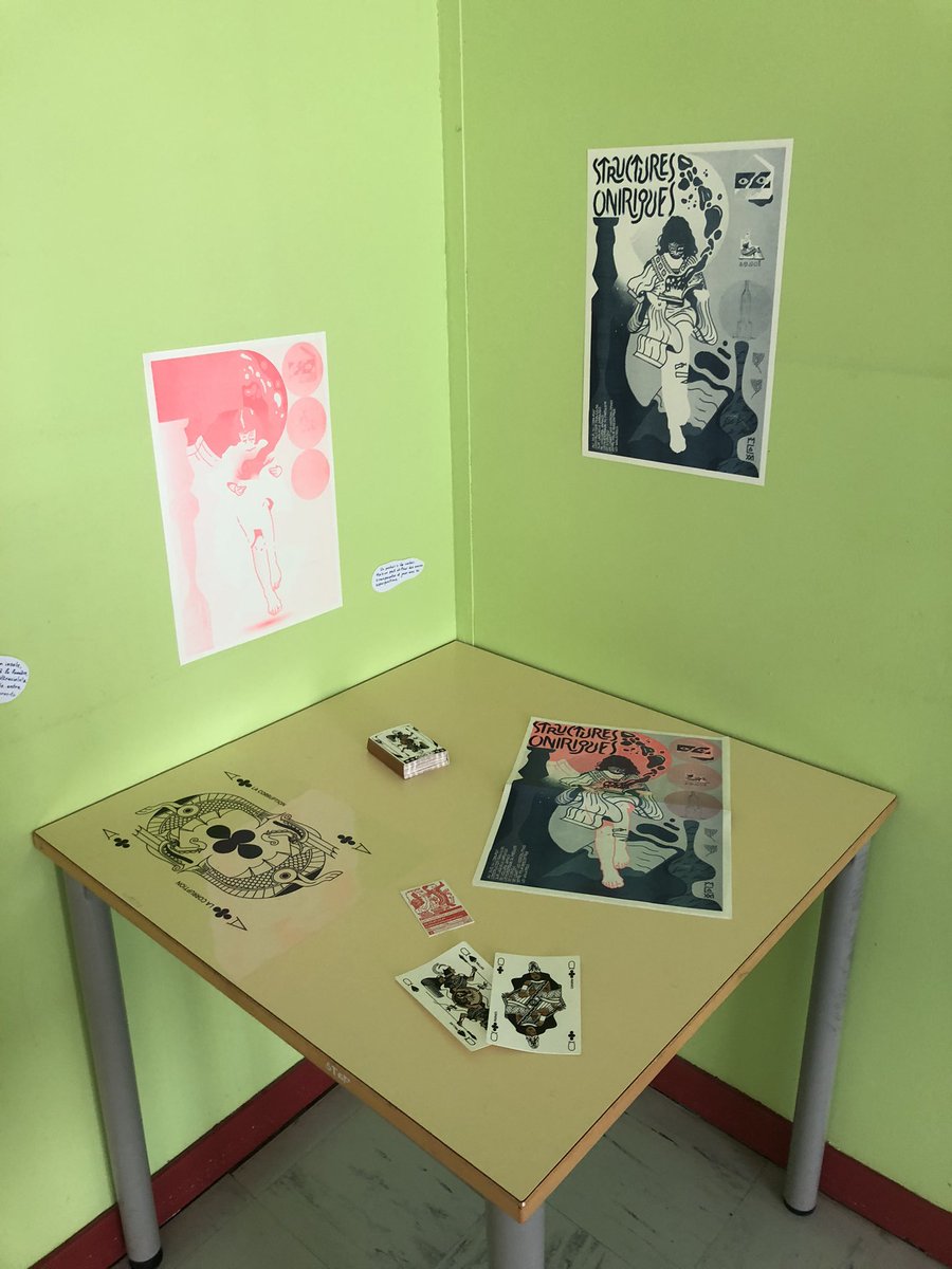 PyramidInk's tweet photo. Last week, i set up a preliminary show for a residency program dealing with the figure of the monster that will happen later in spring in a @regiongrandest middle school. https://t.co/jJpWYzZkHt