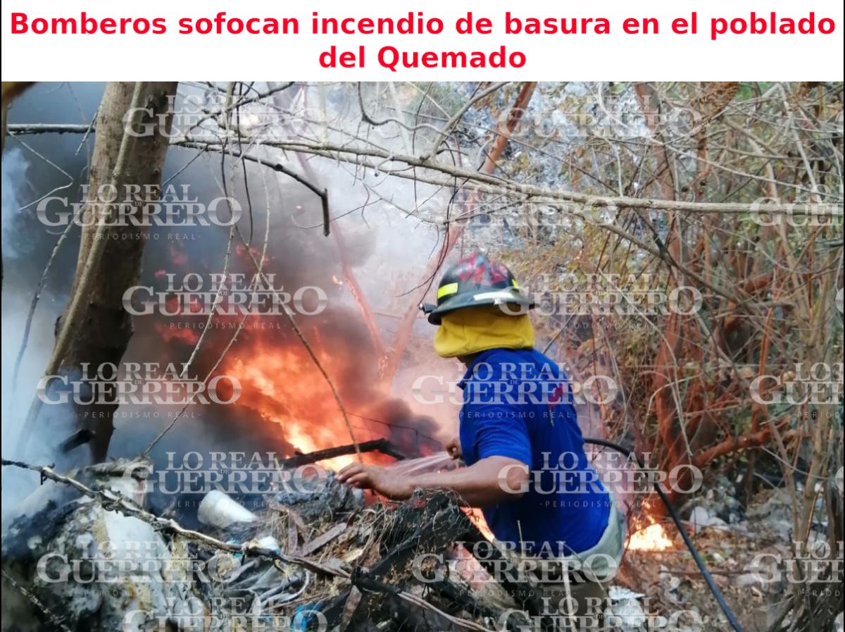 Bomberos sofocan incendio de basura en el poblado del Quemado Acapulco Guerrero

Informacion con fotografias: bit.ly/3kTuo2I