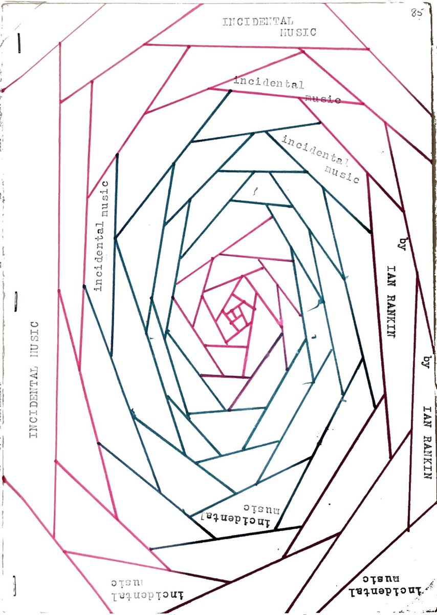 houchin_liz's tweet image. Ian Rankin donated his archive to the National Library of Scotland in 2019. Exhibit includes ‘Incidental Music’ his poetry collection from his college days. 

Reassuring to see poetry as a first step to fame and fortune. 

#FarAfield @poetryireland @ByLeavesWeLive @artscouncil_ie