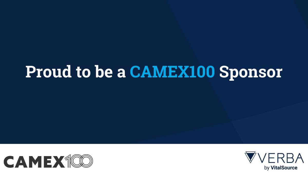 vitalsource's tweet photo. We are proud to be a CAMEX100 sponsor. We're committed to bringing innovative solutions to the challenges facing the campus store community and students.

#CAMEXshow #affordability #CourseMaterials #EquitableAccess https://t.co/a0Y9ukxmFT