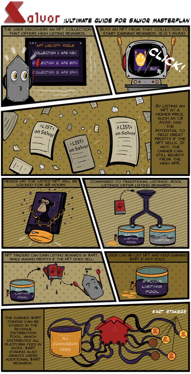 Here's a quick guide to how Pool Listing on Salvor will work!

For more details, you may refer to the WhitePaper here: tinyurl.com/bdf3w8sp

#SalvorMasterPlan