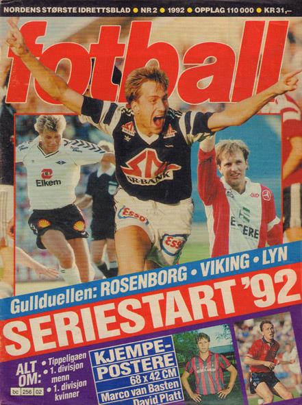 Seriestart 1992 - Gullduellen Rosenborg - Viking - Lyn.
