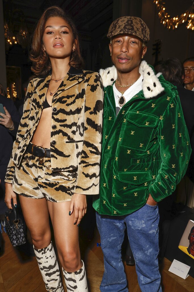 pharrell louis vuitton show celebrities