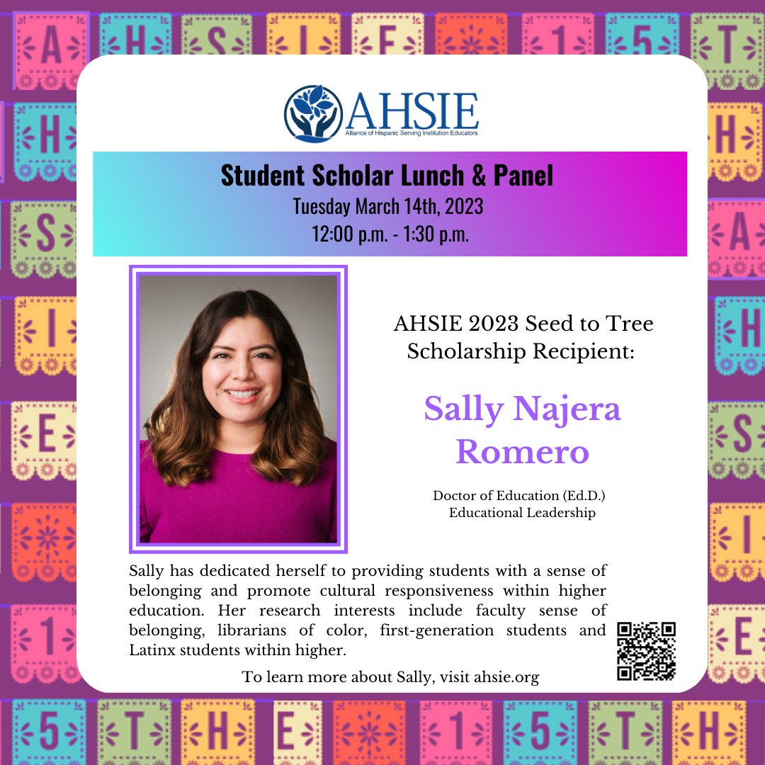 ahsieducators's tweet image. Congratulations to our AHSIE 2023 Seed to Tree Scholarship Recipients! All scholarship recipients will be recognized at the conference. 
Visit ahsie.org/scholarships to learn more about the AHSIE Seed to Tree Student Scholarship.

#ahsie2023 #ahsieeducators