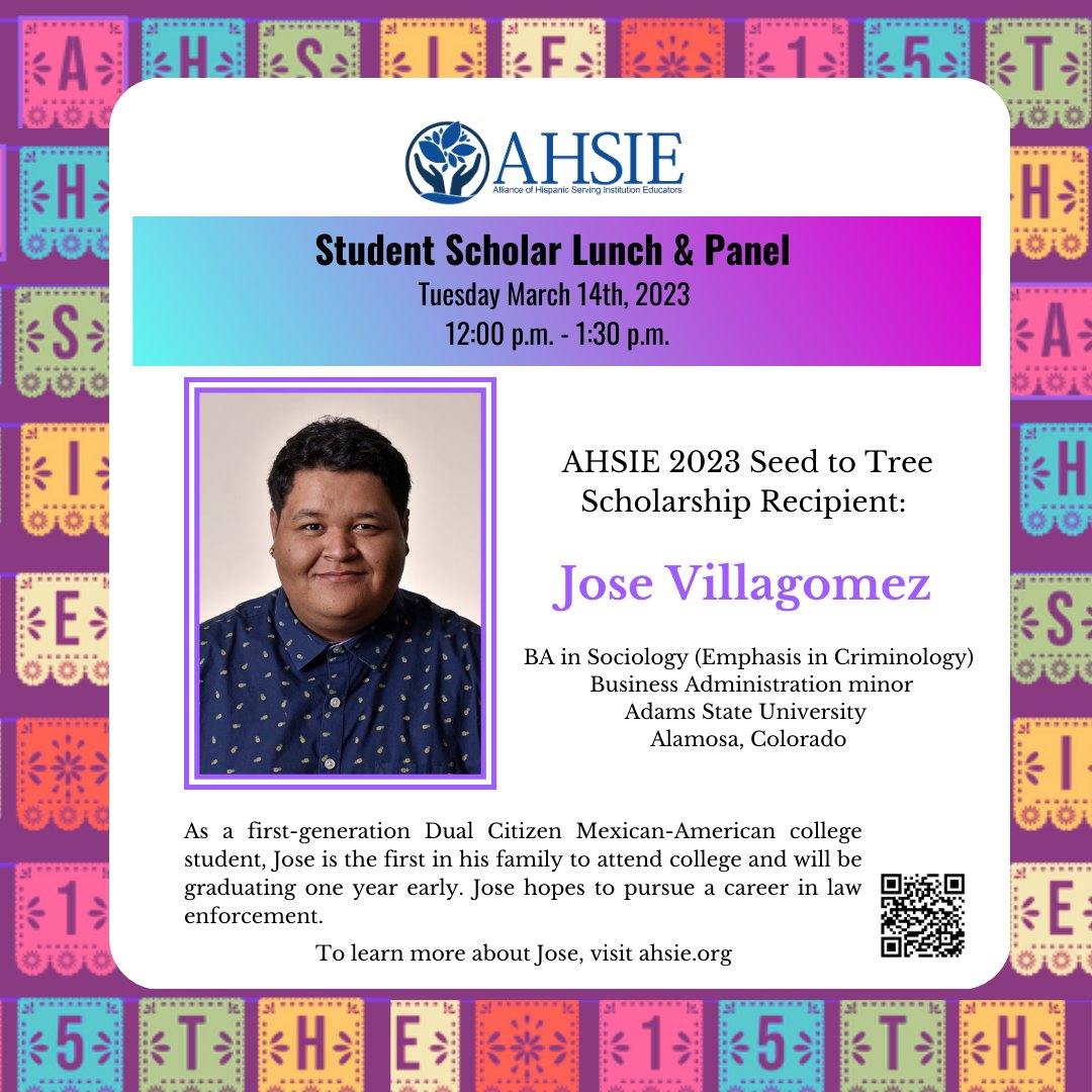 ahsieducators's tweet image. Congratulations to our AHSIE 2023 Seed to Tree Scholarship Recipients! All scholarship recipients will be recognized at the conference. 
Visit ahsie.org/scholarships to learn more about the AHSIE Seed to Tree Student Scholarship.

#ahsie2023 #ahsieeducators