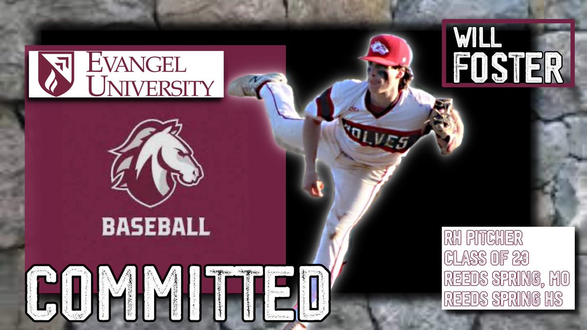 beyond blessed to announce my commitment to Evangel University, where i will be continuing my academic and athletic career!! i would like to thank God, my teammates, coaches, and family for their support and love!! 
#OneValor #committed <a href="/417BSBL/">417 Baseball “Powered by Rawlings”</a> <a href="/RSHSWolvesBSB/">rsbaseball</a> <a href="/EvangelValor/">Evangel Athletics</a>