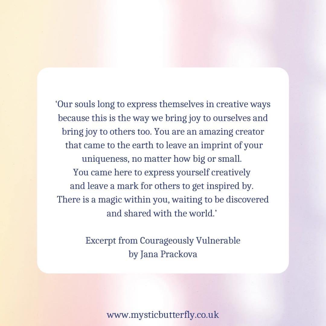 JanaPrackova's tweet photo. Excerpt from Courageously Vulnerable⁣
by Jana Prackova⁣
⁣
#courageouslyvulnerable
#mysticbutterfly https://t.co/nohvhkvwjK