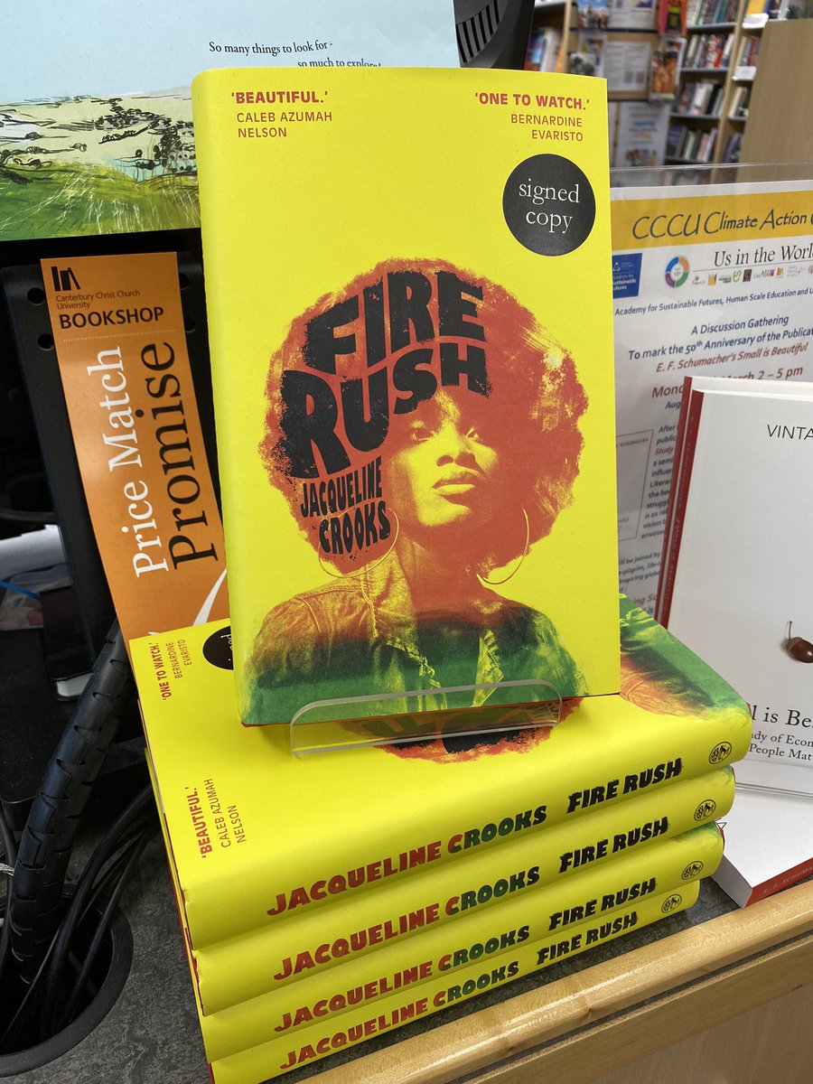 cccubookshop's tweet image. Our book of the month is #FireRush by Jacqueline Crooks We have a limited number of signed copies just landed! @JonathanCape