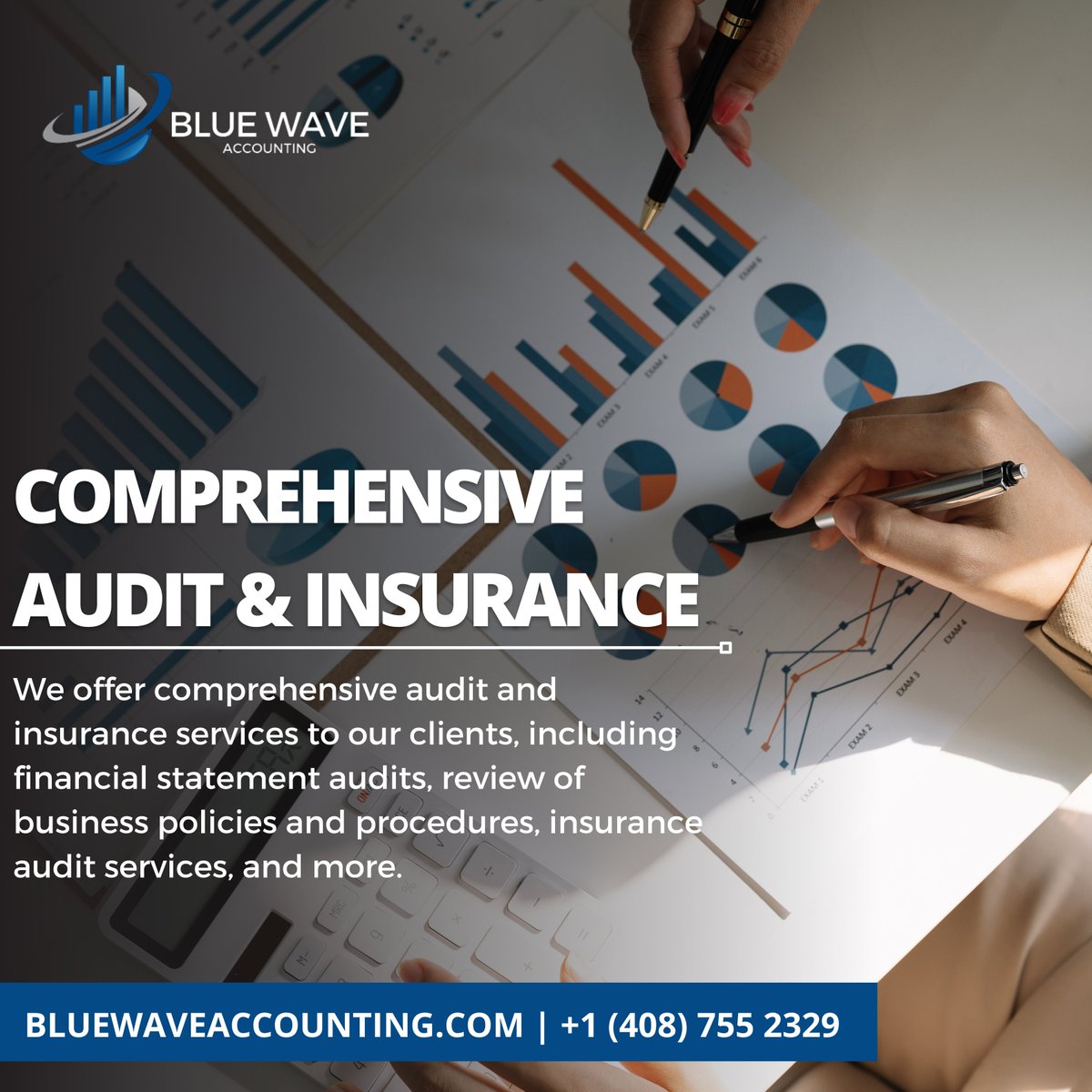 We offer comprehensive audit and insurance services to our clients, including financial statement audits, review of business policies and procedures, insurance audit services, and more.

#audit #insurance #bookkeeping #accountingservices #bookkeepers #US #bluwaveaccounting