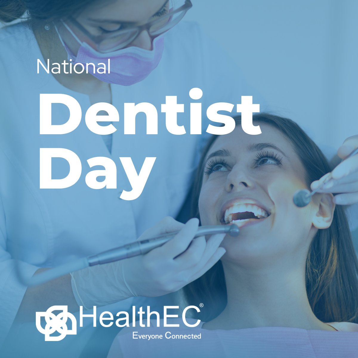 Happy National Dentist Day! 🦷 Today we celebrate dentist and their dedication to oral health! Remember to schedule regular dental checkups. Preventative care is a the ❤️ of value-based care. Learn more about HealthEC: bit.ly/4207HKW #NationalDentistDay