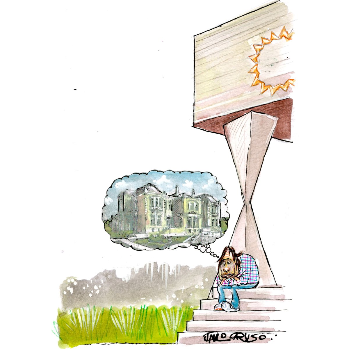 FAUUSPoficial's tweet image. A FAUUSP lamenta a morte do cartunista Paulo Caruso, ocorrida na manhã do último sábado.

Paulo formou-se em Arquitetura e Urbanismo na FAUUSP. Seja sozinho ou na companhia de parceiros, Paulo homenageou a querida faculdade, em especial o Edifício da Rua Maranhão, muitas vezes.