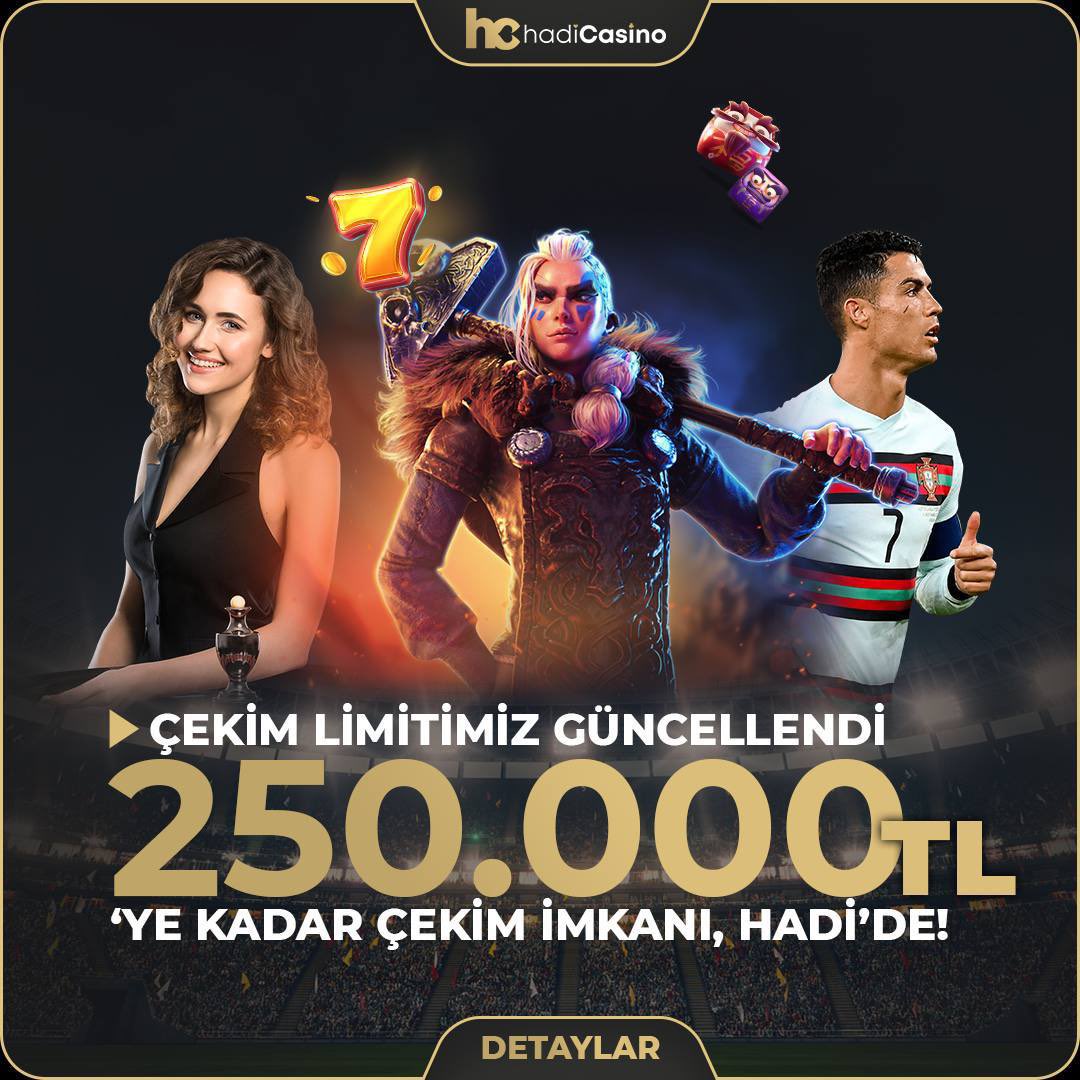 1️⃣ 250.000₺ Çekim imkanı👌🏼 
2️⃣ 2500₺ Hoşgeldin Bonusu ! 🤌🏼
3️⃣ İlk Yatırıma %250 İade Bonus👊🏼

5️⃣0️⃣ ₺ Deneme Bonusu 🎁
Adres: bit.ly/hadikazanmaya