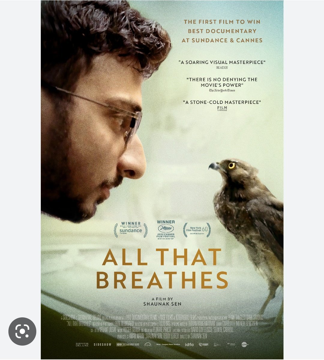 I loved All That Breathes. A stunning and poignant look at friendship, the environment, and humankind’s place in it. A beautiful slow burn of a film. If you’re an Oscar voter this deserves a look! Highly recommend.