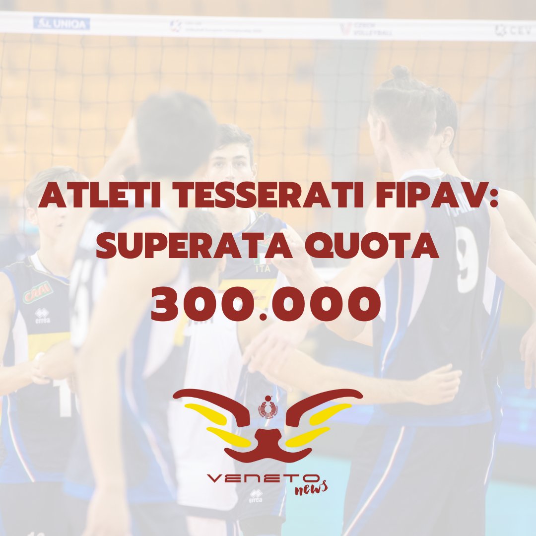 Gli atleti tesserati alla nostra federazione sono tornati a superare quota 300.000, più precisamente 314.000 (dato aggiornato al 28 febbraio) 🏐🏐🏐 Il comunicato della @Federvolley 👉🏻 federvolley.it/node/123497