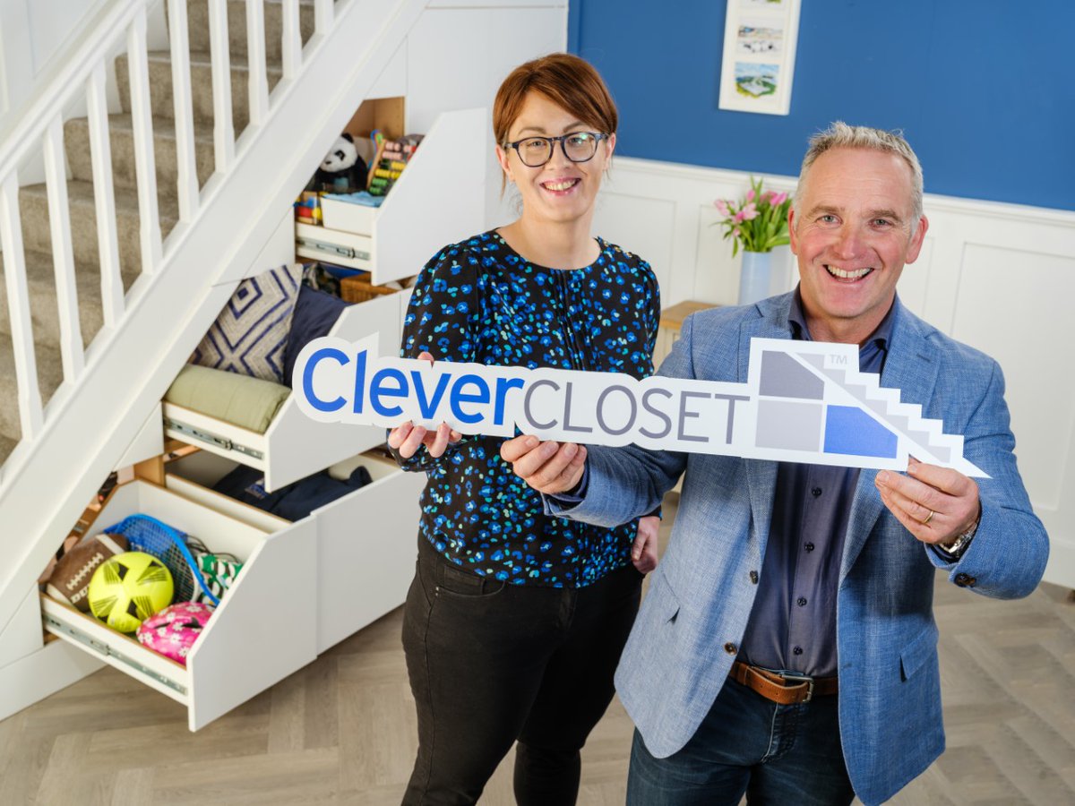 Under stairs storage business Clever Closet has announced plans to invest over £2m in Northern Ireland, opening a new base in Newry that will create up to 25 new jobs