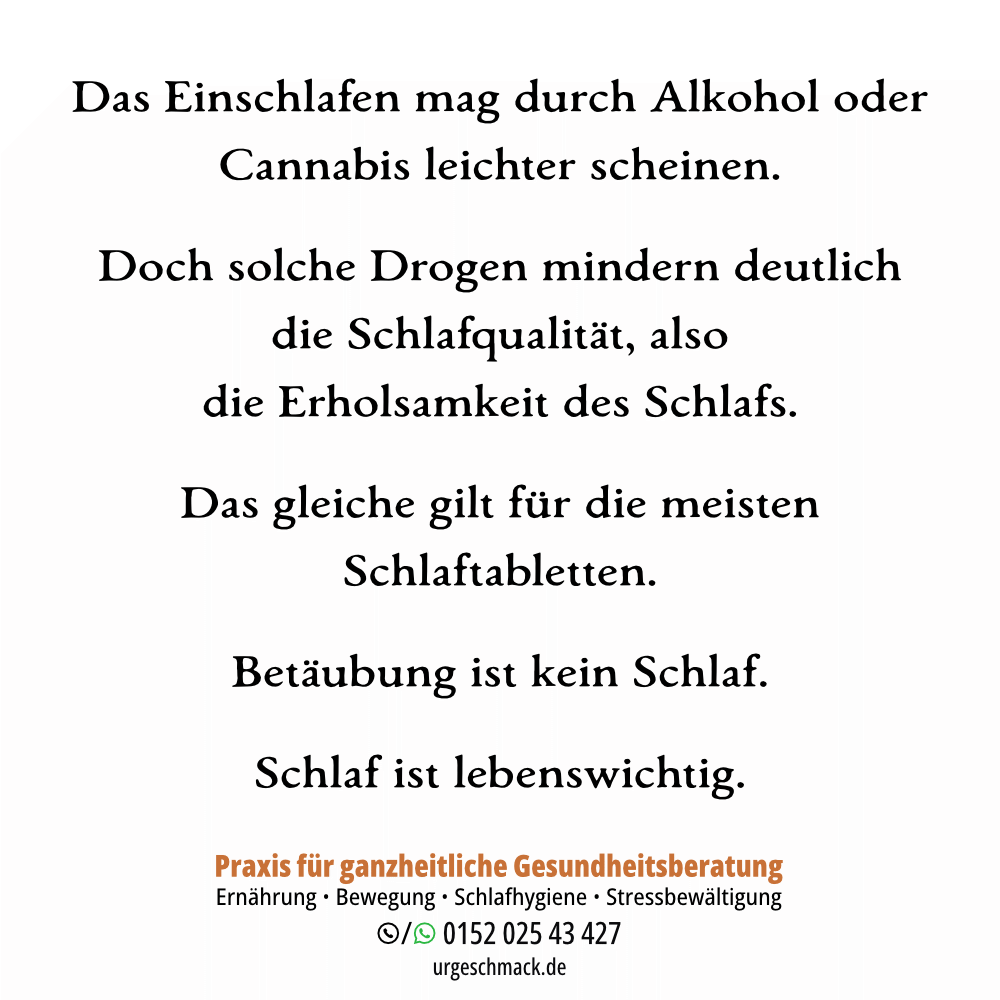 urgeschmack's tweet photo. Augen zu und nix mitbekommen ist nicht immer Schlaf.
Ein Glas Wein am Abend, mag scheinbar das Einschlafen erleichtern. 
Doch Alkohol stört die Architektur des Schlafs, verkürzt die REM-Schlaf-Phase und schadet so der Gesundheit zusätzlich.
https://t.co/WJzhB2dHXe https://t.co/gB0GTDbjE9