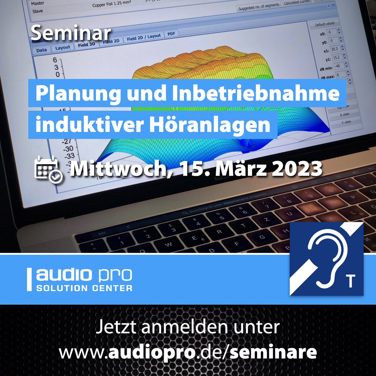 VolkerHoltmeyer's tweet photo. Planung und Inbetriebnahme induktiver Höranlagen - 15. März 2023 #seminar #workshop #audiopro #induktivehoeranlage #univox #listentechnologies #ampetronic #hoergeraet #hoergeraete https://t.co/xlLXaruRX9