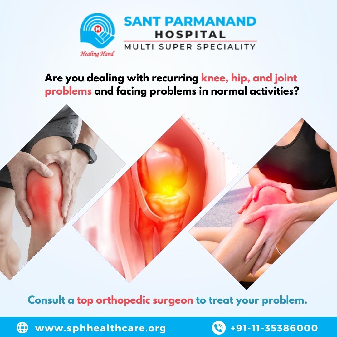 Are you dealing with recurring knee, hip, and joint problems and facing problems in normal activities? Consult a top orthopedic surgeon to treat your problem. Our Website: sphhealthcare.org Contact Us: 011-3538-6000 #sph #santparmanadhospital #kneepain #hippaintreatment