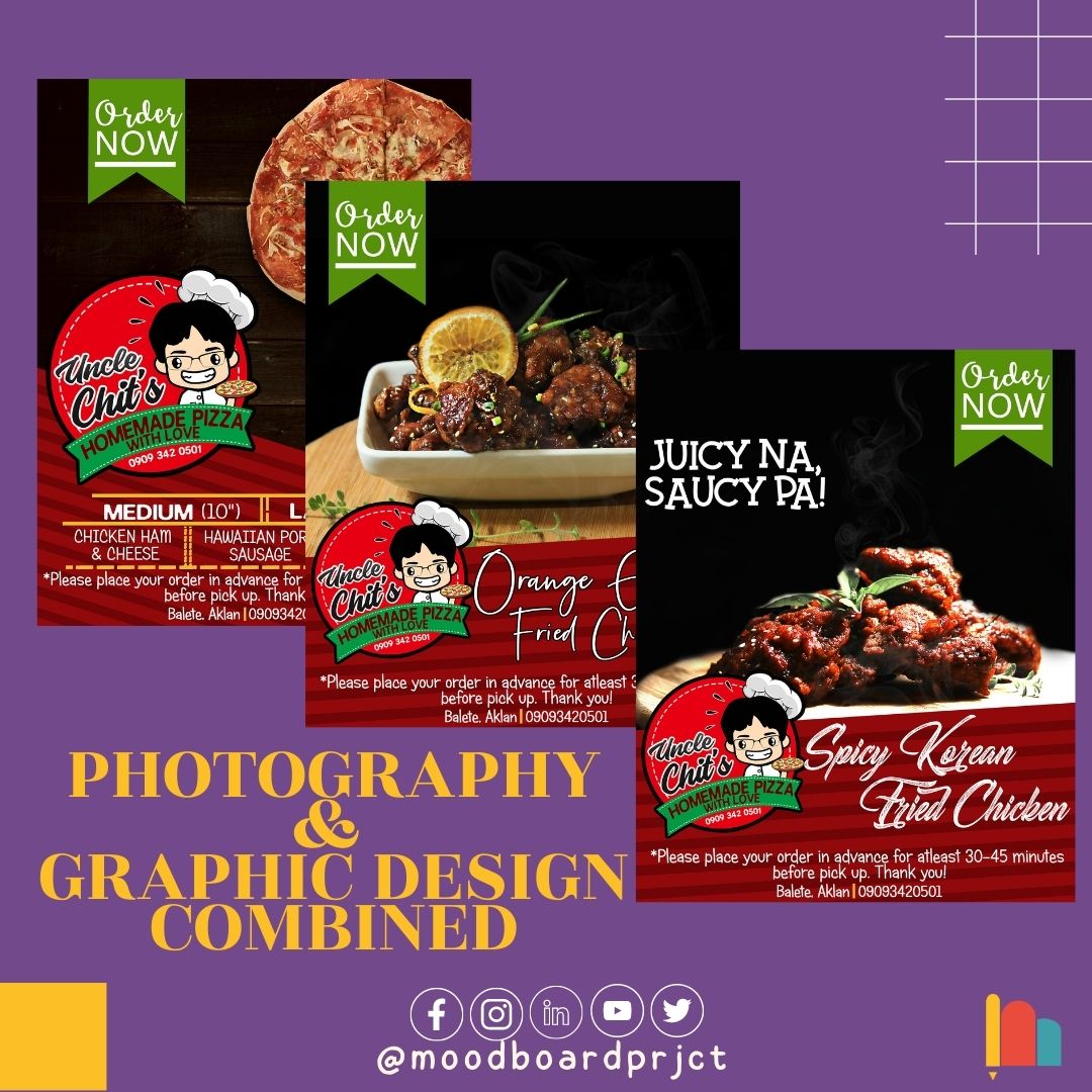 Both photographer and graphic designer shares the same goal, and that is to tell your story.
As the saying goes a picture is worth a thousand words, let your product images do the selling for you! 😊

#DigitalJobsPH #GraphicsDesignPSDandVector 